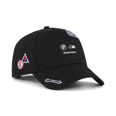 Puma Bmw M Motorsport Sticker Baseball Cap In Black