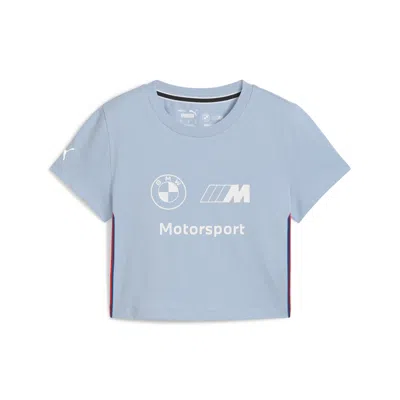 Puma Bmw M Motorsport Women's Graphic Baby T-shirt In Blue
