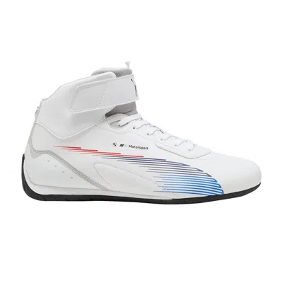 Pre-owned Puma Bmw M Motorsport X Neo Cat Mid 2.0 'white Cool Light Grey'