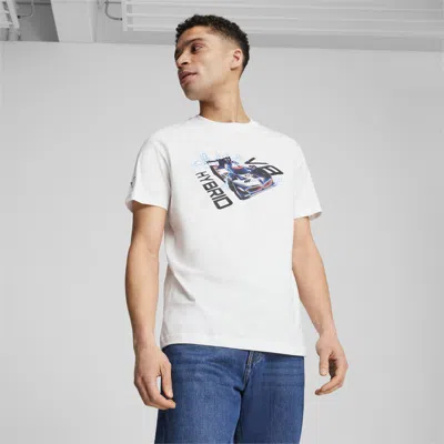 Puma Bmw Mms Car Graphic T-shirt Men In White