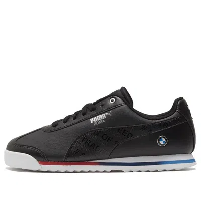 Puma Bmw Mms Roma Low Top Running Shoes Black/white