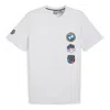 Puma Bmw Motorsport Garage T-shirt 'silver Mist' In White