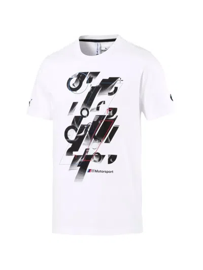 Puma Bmw Motorsport Graphic-print T-shirt In White