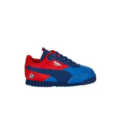 Pre-owned Puma Bmw Motorsport X Roma Via Infant 'strong Blue Fiery Red' | Infant Size 4