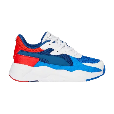 Pre-owned Puma Bmw Motorsport X Rs-x Little Kid 'white Cobalt Red'