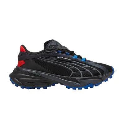 Pre-owned Puma Bmw Motorsport X Spirex 'black Cool Cobalt Red'