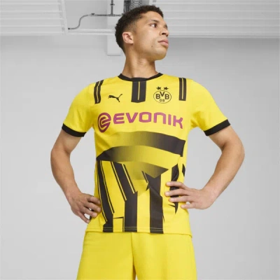 Puma Borussia Dortmund 24/25 Cup Men's Replica Soccer Jersey In Faster Yellow- Black