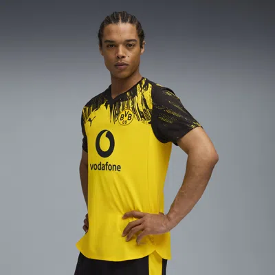 Puma Borussia Dortmund Home Soccer Jersey Authentic In Gold