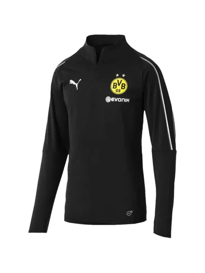 Puma Borussia Dortmund Logo-print T-shirt In Black