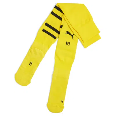 Puma Borussia Dortmund Men's Graphic Socks In Yellow