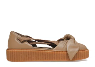 Pre-owned Puma Bow Creeper Sandal Rihanna Fenty (women's) Sneakers In Natural/oatmeal
