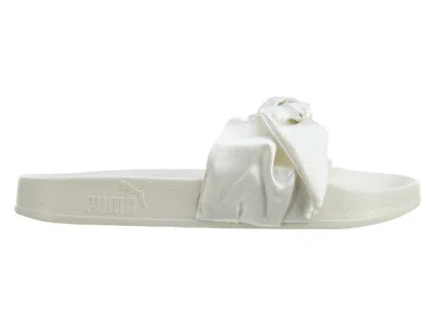 Pre-owned Puma Bow Slide (women's) Sneakers In Marshmallow/ Silver