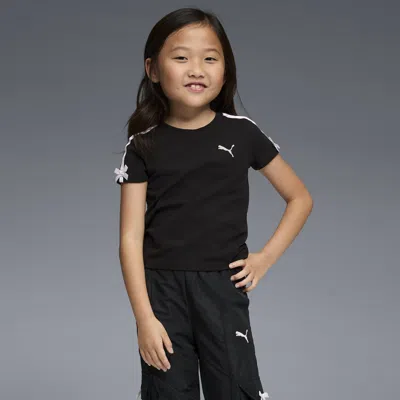 Puma Bow Society Big Kids' Baby T-shirt In Black