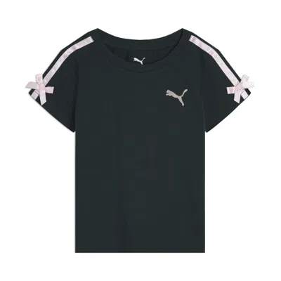 Puma Bow Society Little Kids' Baby T-shirt In Black
