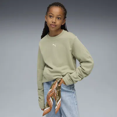 Puma Kids' Bowtique Crew Youth In Green