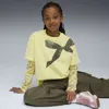 Puma Bowtique Relaxed Graphic T-shirt Youth In Yellow