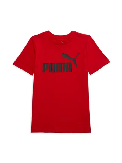 Puma Kids' Boy's Core Pack Graphic T-shirt In Red
