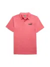 Puma Boy's Logo Polo In Medium Red
