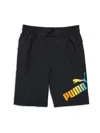 Puma Babies' Boy's Logo Swim Shorts In Black