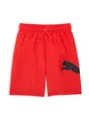 Puma Babies' Boy's Logo Swim Shorts In Red