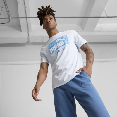 Puma Boys & Girls Club Big Kids' T-shirt In Icy Blue