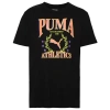 Puma Boys  Athletics Graphic T-shirt In Orange/black