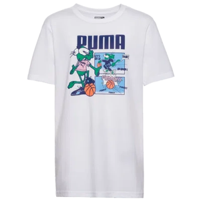Puma Kids' Boys  Comic Strip A2 Graphic T-shirt In Navy/white