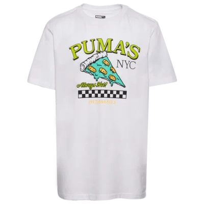Puma Kids' Boys   Always Hot Sd Graphic T-shirt In White/green