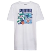 Puma Boys  Comic Strip A2 Graphic T-shirt In Navy/white