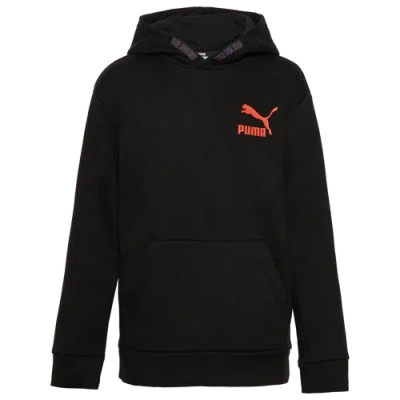 Puma Kids' Boys   Splash Logo Hoodie In Black/blue