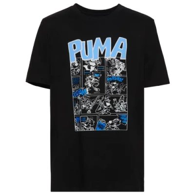 Puma Kids' Boys   Sports Storyboard Graphic T-shirt In Blue/black