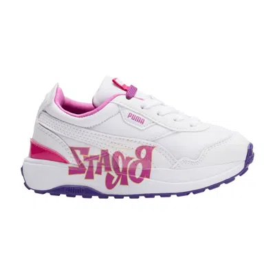 Pre-owned Puma Bratz X Cruise Rider Little Kid 'white Spring Crocus' | Kid's Size 3