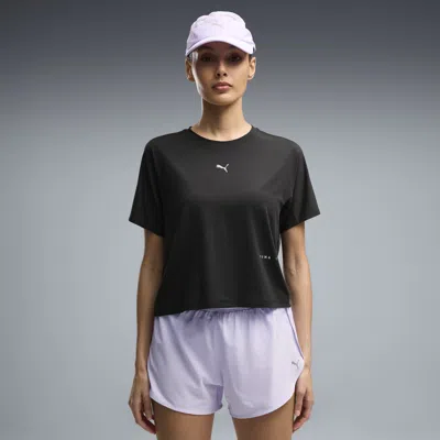 Puma Brightstride Cloudspun Ultra Soft Women's Running T-shirt In Black