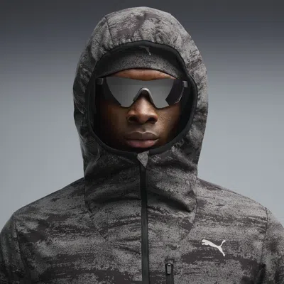 Puma Brightstride Primaloft® Men's Insulated Running Jacket In Gray