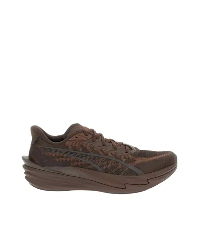 PUMA BROWN TEXTURED SNEAKERS