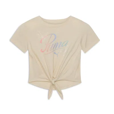 Puma Kids' Butterfly Effect Ctn Jersey In Beige