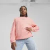Puma Butterfly Vibe Big Kids' Crew Top In Pink