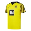 Puma Bvb Replica Soccer Short Sleeve T-shirt Men's Yellow Sponsor