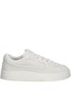 Puma Ca Lux Elevated Platform Sneakers In White