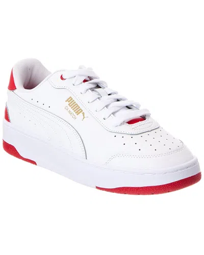 Puma Ca Match Leather Sneaker In White