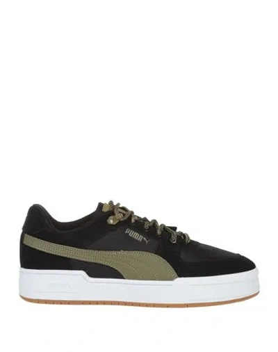 Puma Ca Pro Trail Man Sneakers Black Size 9 Soft Leather, Textile Fibers