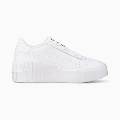 Puma Cali 373438-01 Sneakers Womens White Wedge Trainers Shoes Zogg3039