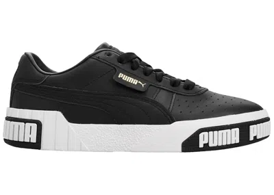 Pre-owned Puma Cali Bold (women's) Sneakers In Black/metallic Gold In Multi