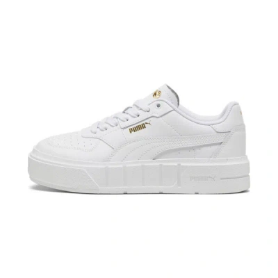 Puma Cali Court Big Kids' Leather Sneakers In White