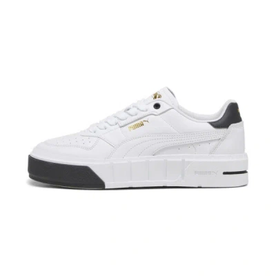 Puma Cali Court Leather Women's Sneakers In White- Black