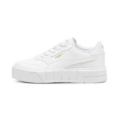 Puma Cali Court Little Kids' Leather Sneakers In White