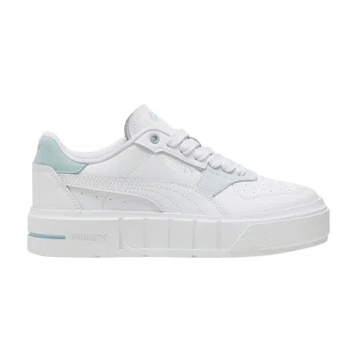 Pre-owned Puma Cali Court Match Big Kid 'white Turquoise Surf' | Kid's Size 4