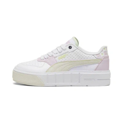 Puma Cali Court Match Big Kids' Sneakers In White-warm White