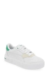Puma Cali Court Match Sneaker In  White-archive Green
