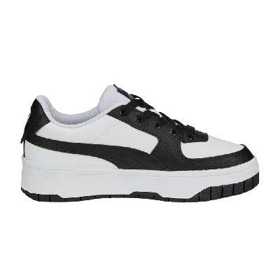 Pre-owned Puma Cali Dream Leather Jr 'black White'